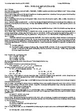 Tuyển chọn một số đề ôn luyện (2016 - 2017) - Trường THCS Hòa Lạc